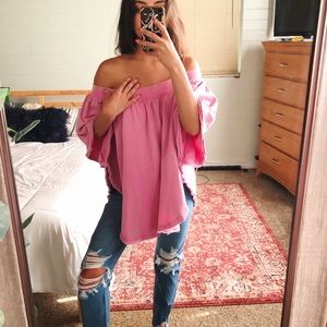 NWT free people off the shoulder sweater top